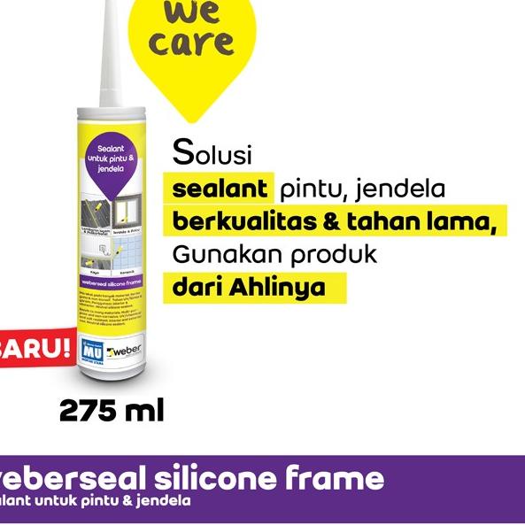MU Weber Weberseal Silicone Frame Sealant Pintu & Jendela 275 ml - White