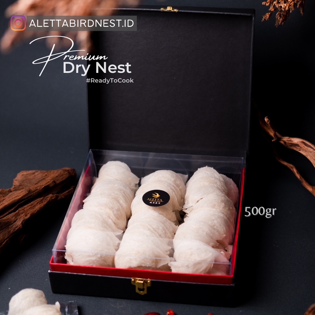 

500gr Raw Bird’s Nest / Dry Nest / Raw Dry Nest Mangkok / Premium Birdnest / Walet Mentah