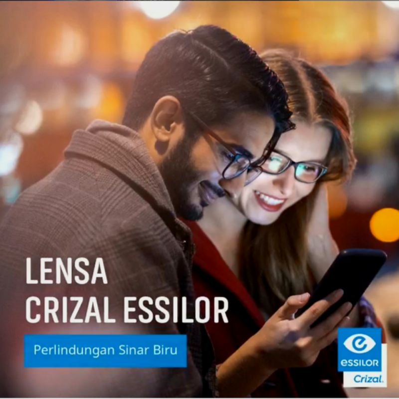 FSV LENSA ESSILOR CRIZAL BLUERAY CLEAR WITH BLUE UV CAPTURE