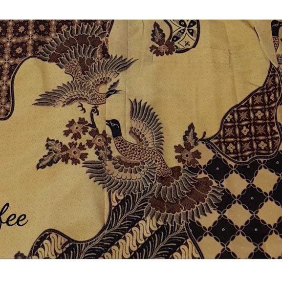 Kemeja Batik Semi Sutra Lengan Panjang Pria Modern