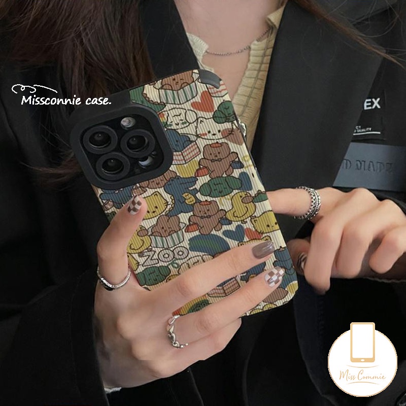 Casing Soft Case TPU Motif Kelinci / Kucing / Dinosaurus / Bebek Untuk iPhone 11 Pro Max / 7 + / 8 + / 12 / 13 / 14 Pro Max / XR / X / XS Max