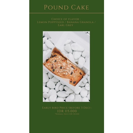 

POUND CAKE PACKAGE