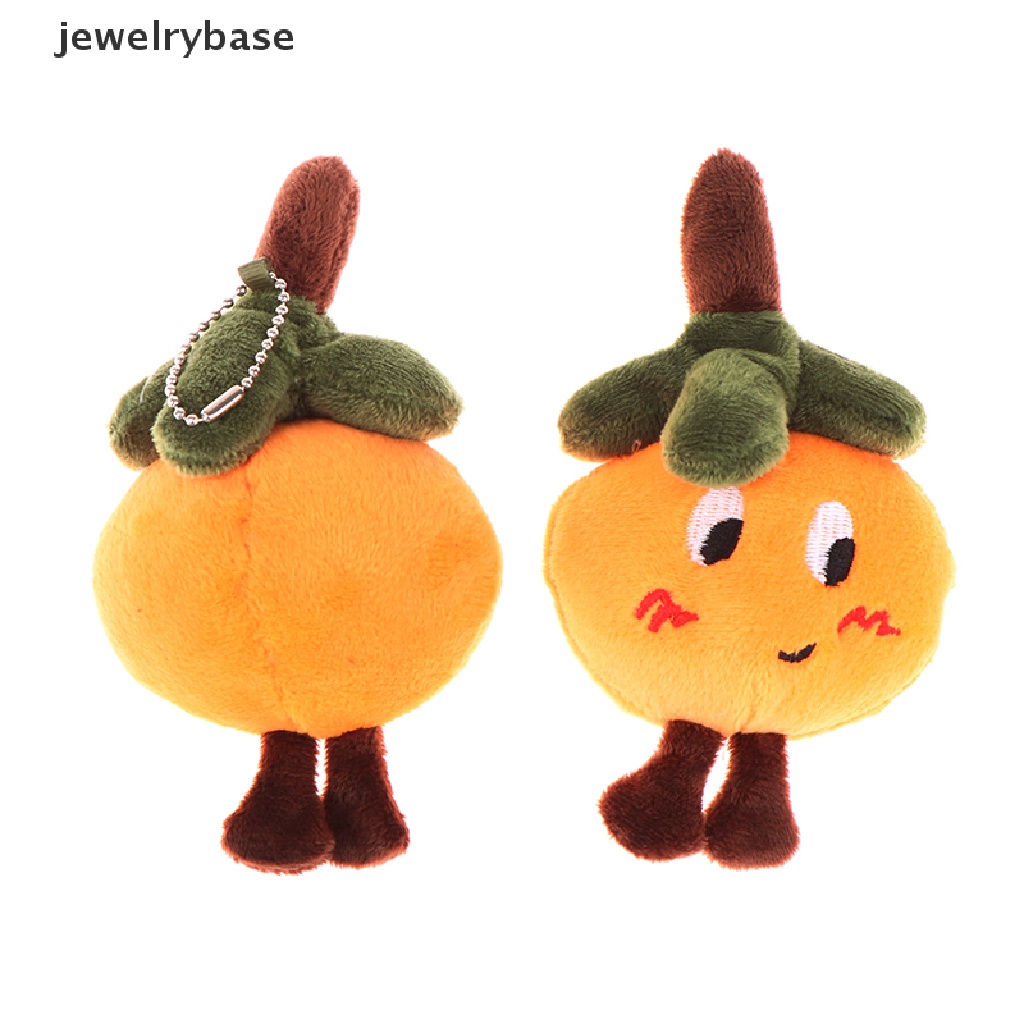 Gantungan Kunci Bentuk Boneka Kartun Buah Kesimmon Bahan Plush Untuk Dekorasi Tas
