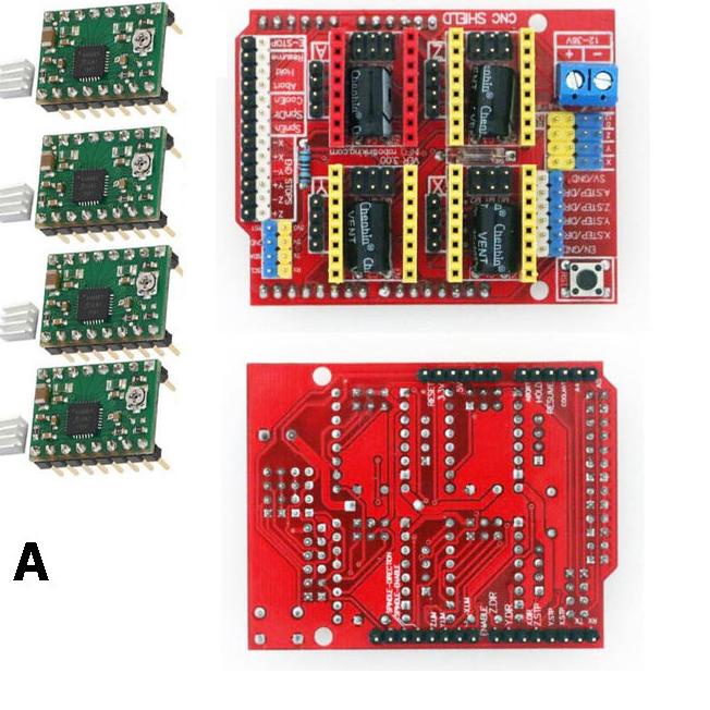 Arduino cnc shield v3 + 4 driver A4988 - A