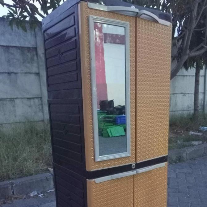 

LEMARI PLASTIK, LEMARI PAKAIAN, LEMARI MINI CLUB SUSUN 4 stock ready