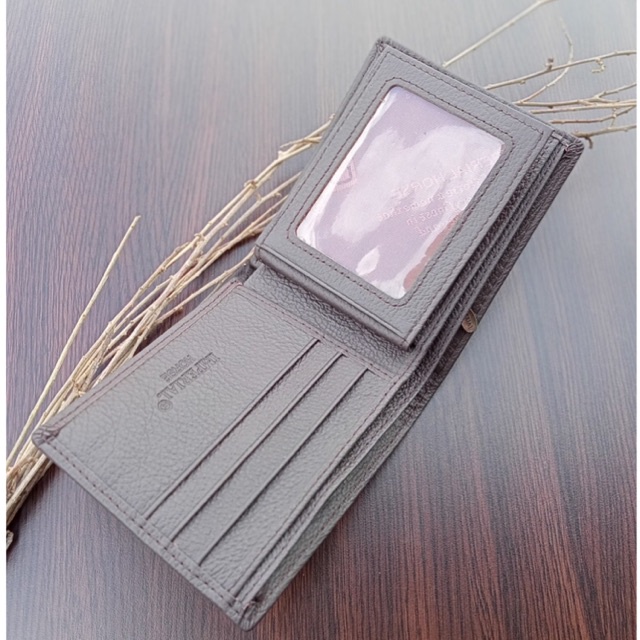 dompet kulit asli berkualitas tinggi dengan logo flat besar di bagian depan anti karat #dompet #dompetpria #dompetkulit