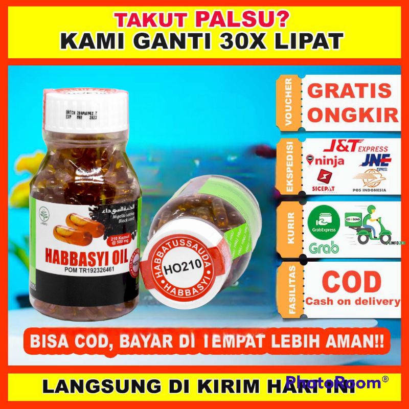 Habbasyi Oil Minyak Habbatussauda Kapsul Original