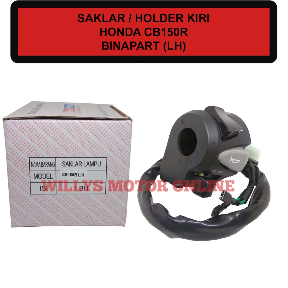 Saklar Kiri CB150R cb150r Lama Bina Part LH Handle Switch Holder Kiri Cb150r