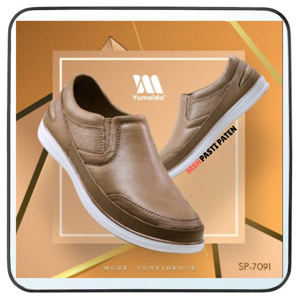 Yumeida 7091 Sepatu karet Pria Tahan Air Anti Slip Sepatu Pantofel pria