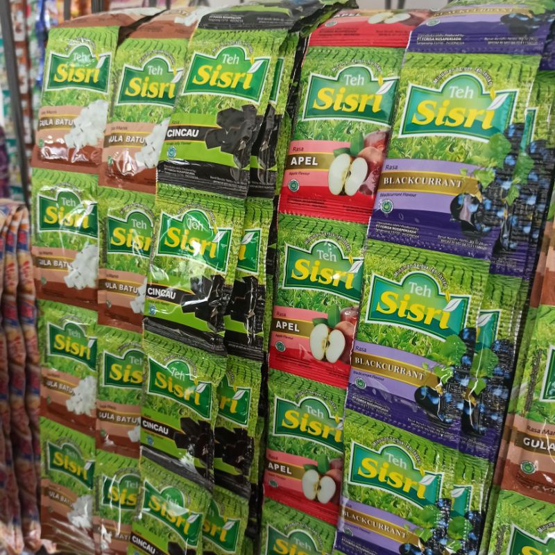 

Minuman Serbuk Sisri Renceng Gula Batu Apel Cincau Mangga Blackcurrant Terlaris