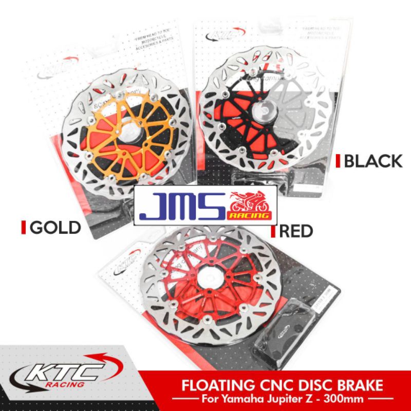 piringan disc cakram ktc racing cnc kembang plus breket 300mm Jupiter z fizr Vega r jupiter burung hantu