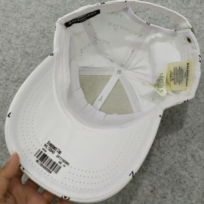 Topi Balenciaga Cap Baseball Putih White Original Asli ORI Classic NEW