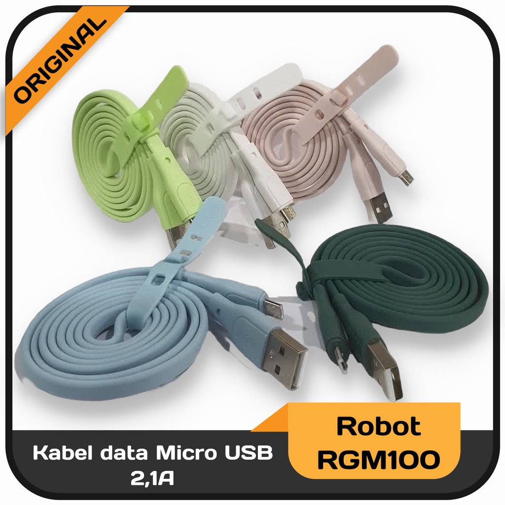 Kabel Data Micro USB robot RGM100 2,1A per pc