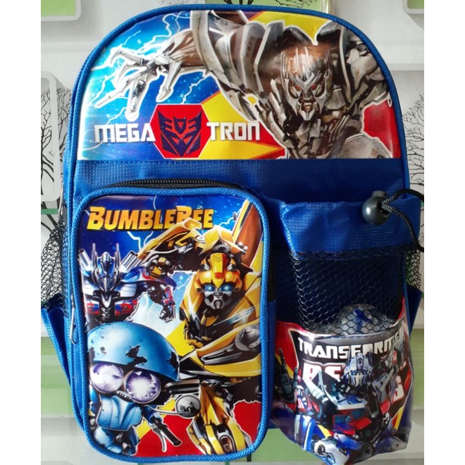 Tas Ransel Tk Paud Laki Laki Spiderman Transformers Tobot Captain Amerika Mega Tron / Tas Karakter Anak