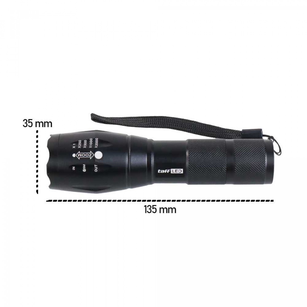 Senter LED Taktikal Cree XML T6 2000 Lumens