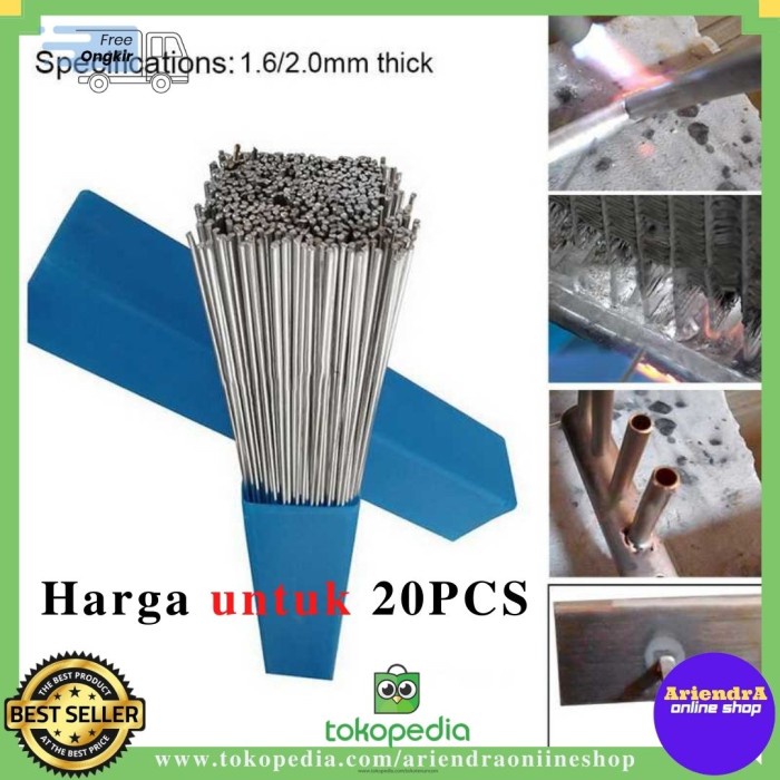 Kawat Las Aluminium Electrode Suhu Rendah 20Pcs