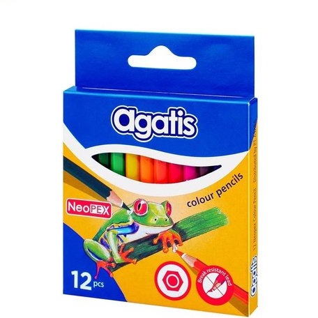 

Pensil Warna Agatis 12 Warna(pendek) / Colour Pencils Agatis 12pcs (short)