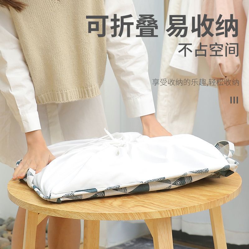 MARKAS HL0464 Tempat Penyimpanan Mainan Baju / Storage Bag Serbaguna Keranjang Lipat Tempat Mainan Anak Bed Cover Baju Celana Gorden Selimut Baju Kotor Motif Minimalis