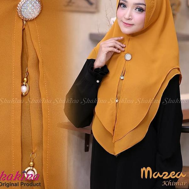 Fashion Muslim Jilbab Hijab Instan Khimar Mazea Khimar Syari Pesta