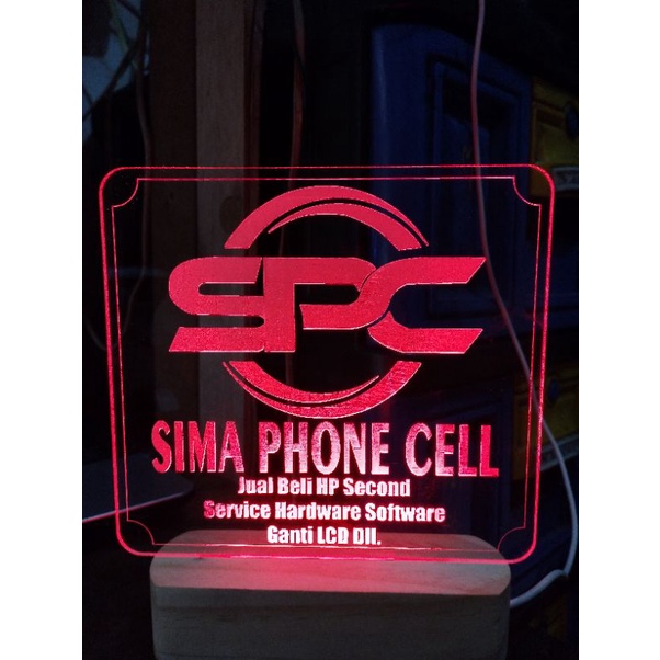 Lampu Acrylic Custom + Design