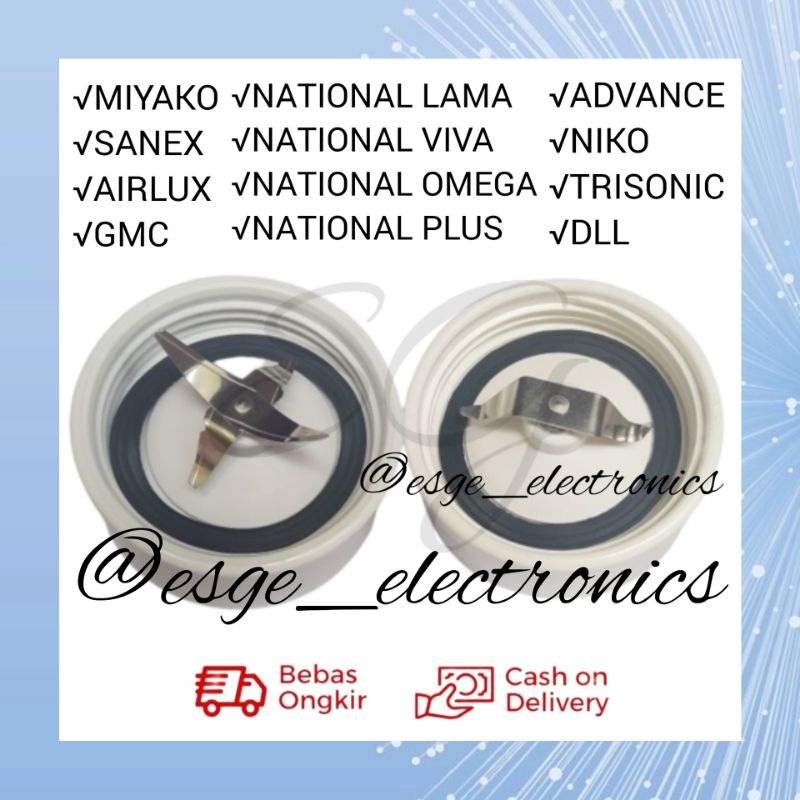 SET MOUNTING PISAU JUS MIYAKO NATIONAL + SEAL BLENDER JUS PISAU 4 JUICE BLENDER MOUNTING MANGKOK PISAU 4 JUS BLENDER MIYAKO NATIONAL PISAU BLENDER MATA EMPAT MONTING PISAU CHOPER JUS CHOPPER COPER MOUNTING PISAU JUS ATAU MANGKOK PISAU BLENDER NATIONAL