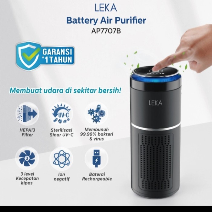 TERLARIS Leka battery air purifier