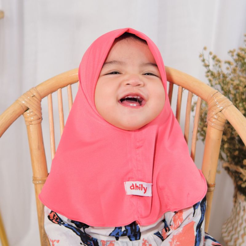 DHILY Hijab Basic baby kids 0-4 Tahun, Jilbab bayi, jilbab anak, jilbab baby kids