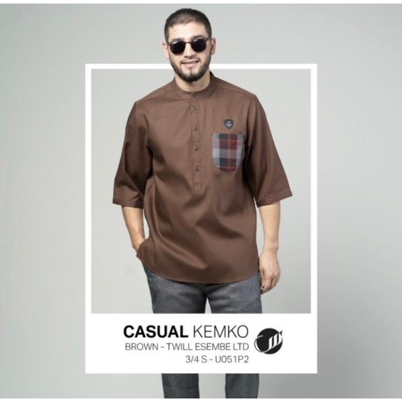 KEMKO CASUAL 3/4 BROWN BY SAMASE U051P2