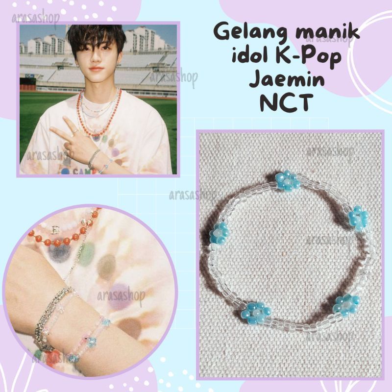 NCT beads bracelet | gelang tangan | gelang manik | gelang idol kpop | gelang nct | taeyong Jaemin n