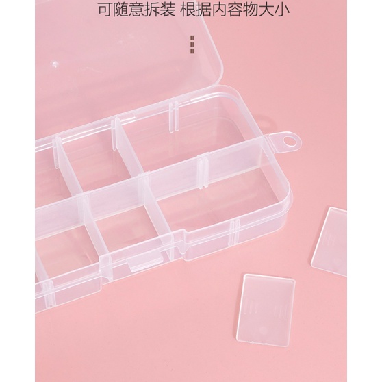 ❤ IJN ❤ Kotak Penyimpanan Manik Manik Box Sekat Plastik Tempat Penyimpanan Partisi