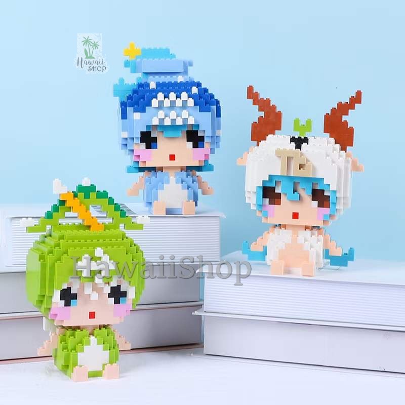 Nano Block 12 ZODIAK / 12 Bintang Series 12 Shio | Bricks education Nano Block