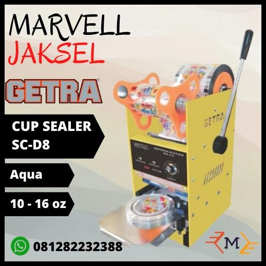 Promo Cup Sealer Getra Sc-D8 Free 1 Rol Plastik Lid Mesin Press Gelas Manual