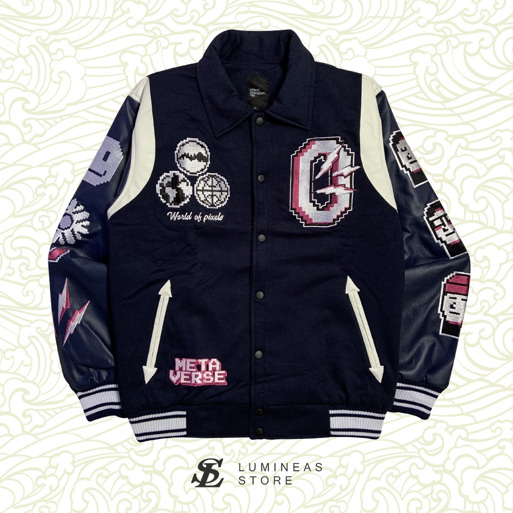 LUMINEAS STORE | VARSITY JACKET | METAVERSE VOL 2 NAVY | OTHERSBRAND