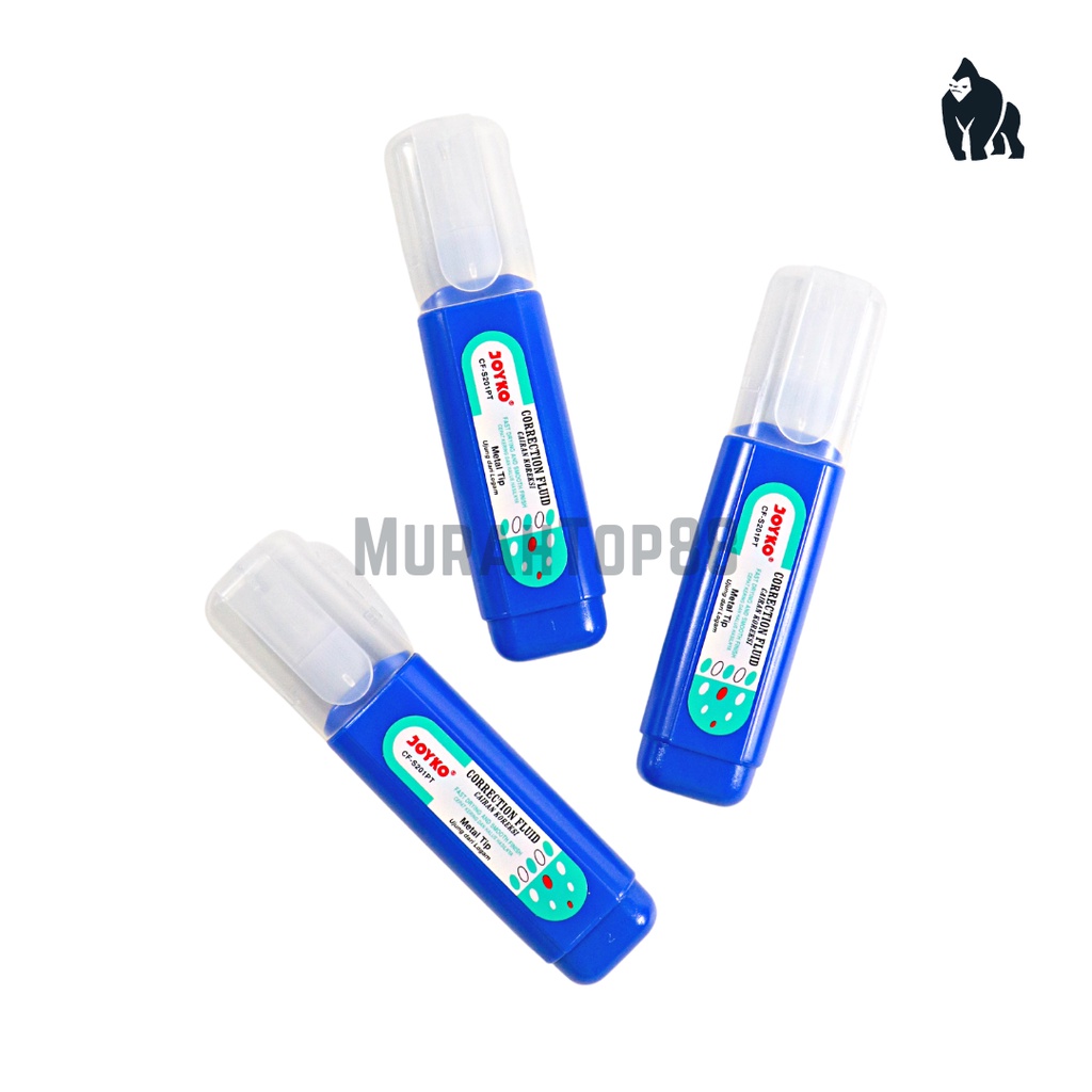 

Correction Pen Fluid Joyko CF-S201PT / Tip-ex Cair Gepeng Metal Tip / Cairan Koreksi Penghapus Botol Biru