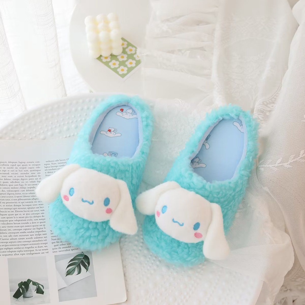 SANDAL RUMAH CINNAMOROLL MELODY KUROMI HELLO KITTY POCHACCO DOG POMPOMPURIN SEPATU KAMAR RUANGAN IMPOR LEMBUT