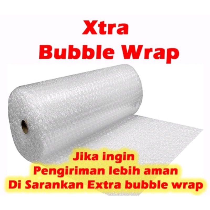 

EXTRA PACKING TAMBAHAN BUBBLE WRAP+DUS+Lakban Fragile MERAH supaya paket lebih aman