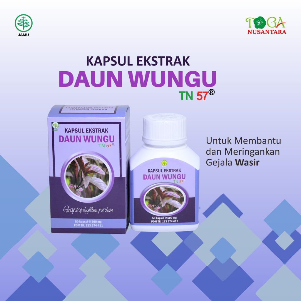 

Kapsul Ekstrak Daun Ungu / Wungu Toga Nusantara