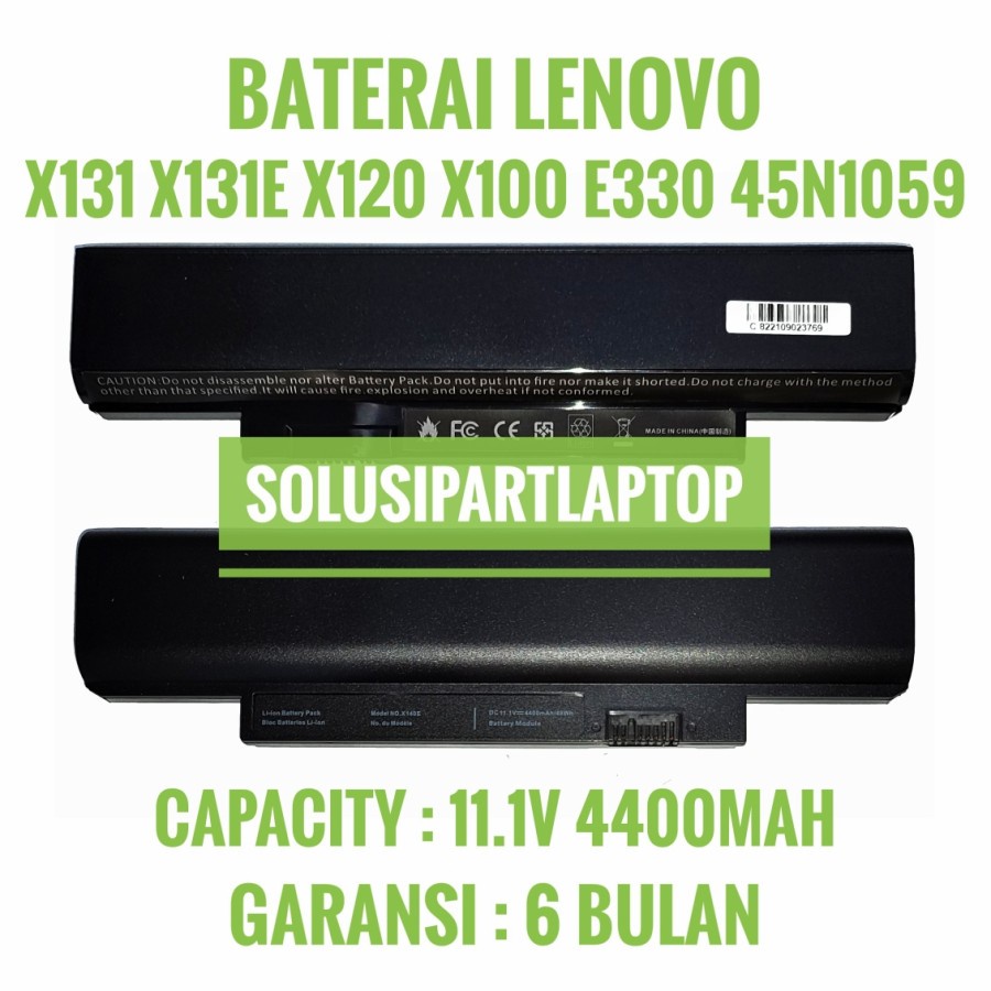 BATERAI LENOVO X131 E135 E330 X121 X100 X120 X131E