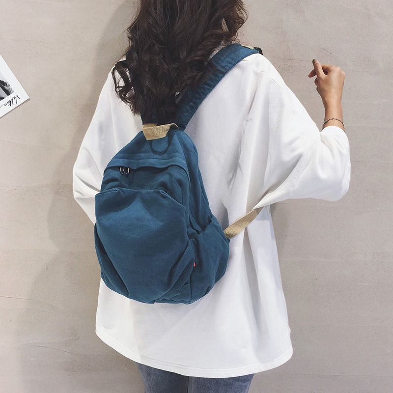 Belanja Tas Ransel Kecil Siswa Perempuan Sastra Jepang Retro Kanvas Tas Semua Pertandingan Tas Kasual Perjalanan Mini Ransel