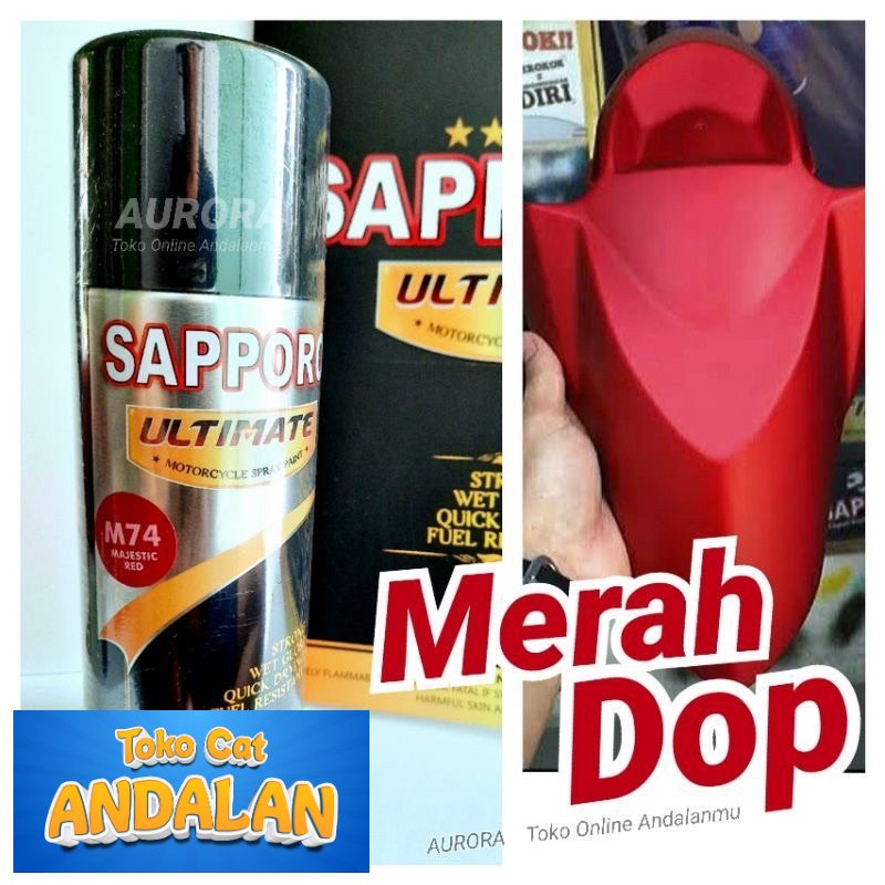 

Toko Cat Andalan - Pilox Sapporo Ultimate M74 Majestic Red Merah Doff 400ml Honda PCX Scoopy Pilok Cat Dof Dop Toko Cat Andalan Motor dan Mobil