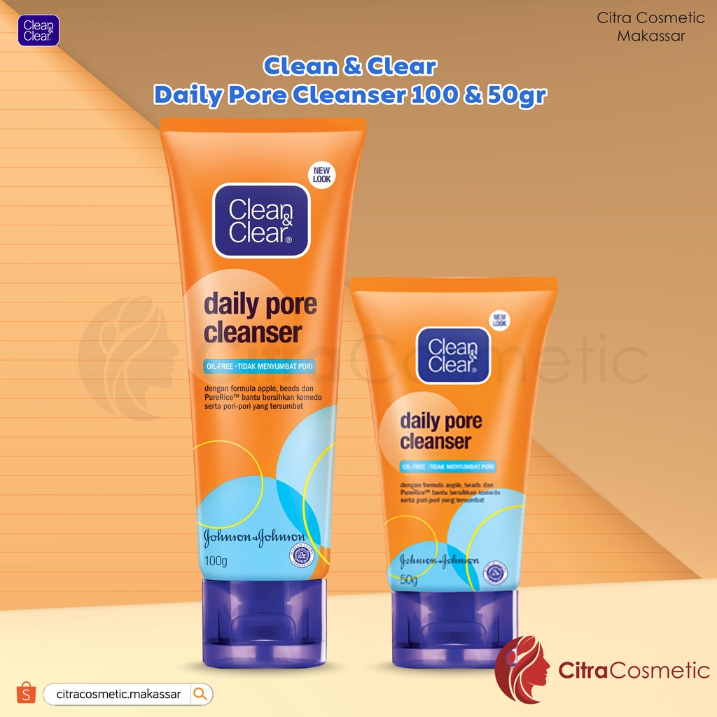Clean &amp; Clear Daily Pore Cleanser Series 100 Gr | 50 Gr