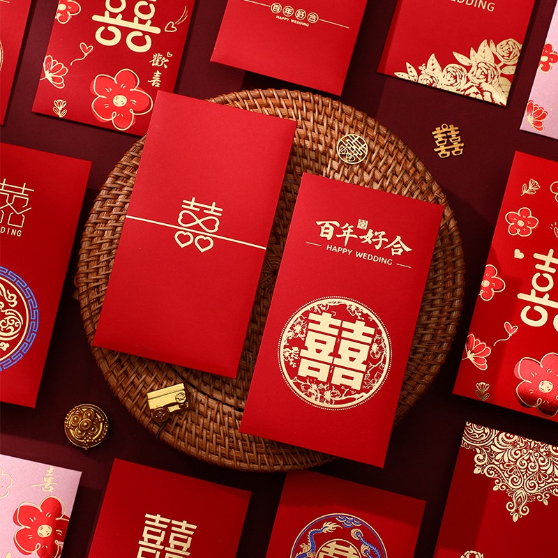 ANGPAU PANJANG WEDDING PREMIUM TEBAL/ ANGPAO SHUANNG XI TERBARU/ANGPAU SANGJIT/TEAPAI