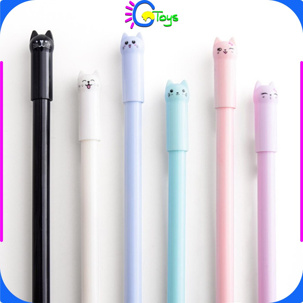

CR-A14 Pulpen Gel Karakter Kartun Kucing Pena Unik Bolpen Motif Kucing Stationary Alat Tulis Murah