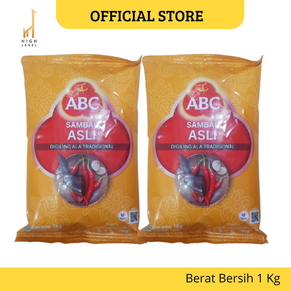 Saus Saos Sambal ABC Asli Kemasan Refil 1 Kg Ala Tradisional