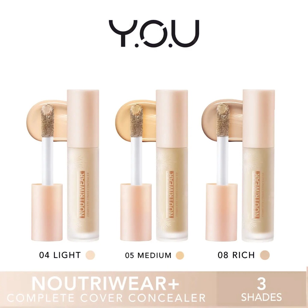 ★ BB ★   Y.O.U Noutriwear+ SERIES | Velvet Foundation - Flawless Cushion - Loose Powder - Silky Pressed Foundation - Concealer | YOU