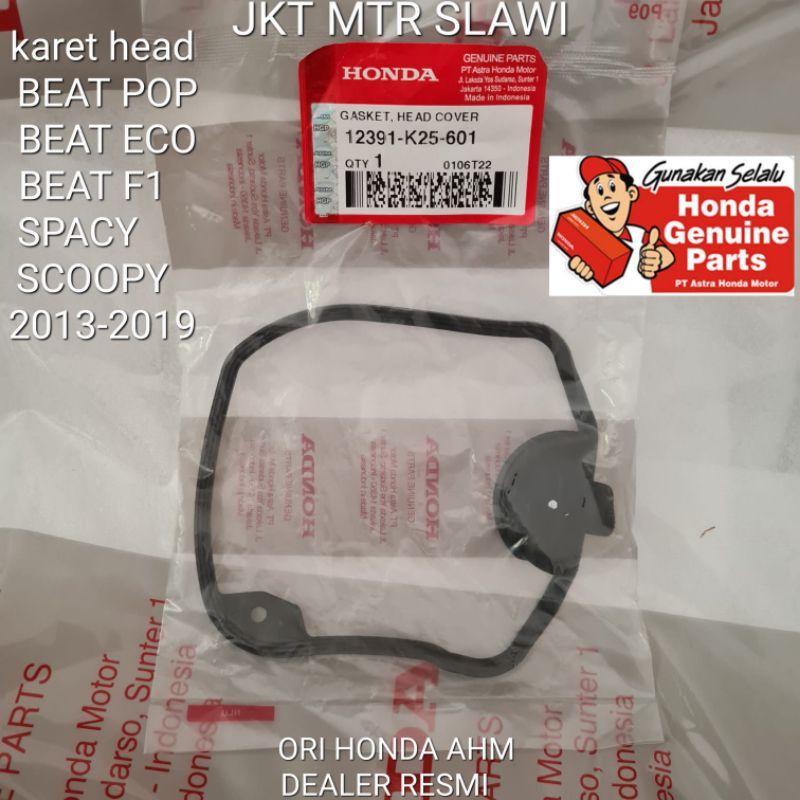 12391-K25-601 gasket head karet head beat fi esp 2012-2019 scoopy fi 2013-2020 spacy fi ori honda as