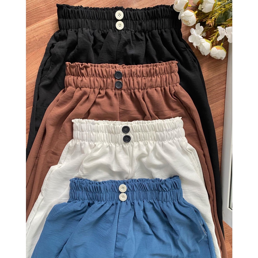 KULOT KRINGKEL KANCING ANAK 9-16 TAHUN / CELANA KULOT KRINGKLE ANAK REMAJA / CELANA KULOT HIGH WAIST / KULOT KRINGKLE HIGH WAIST / CELANA KULOT ANAK PEREMPUAN