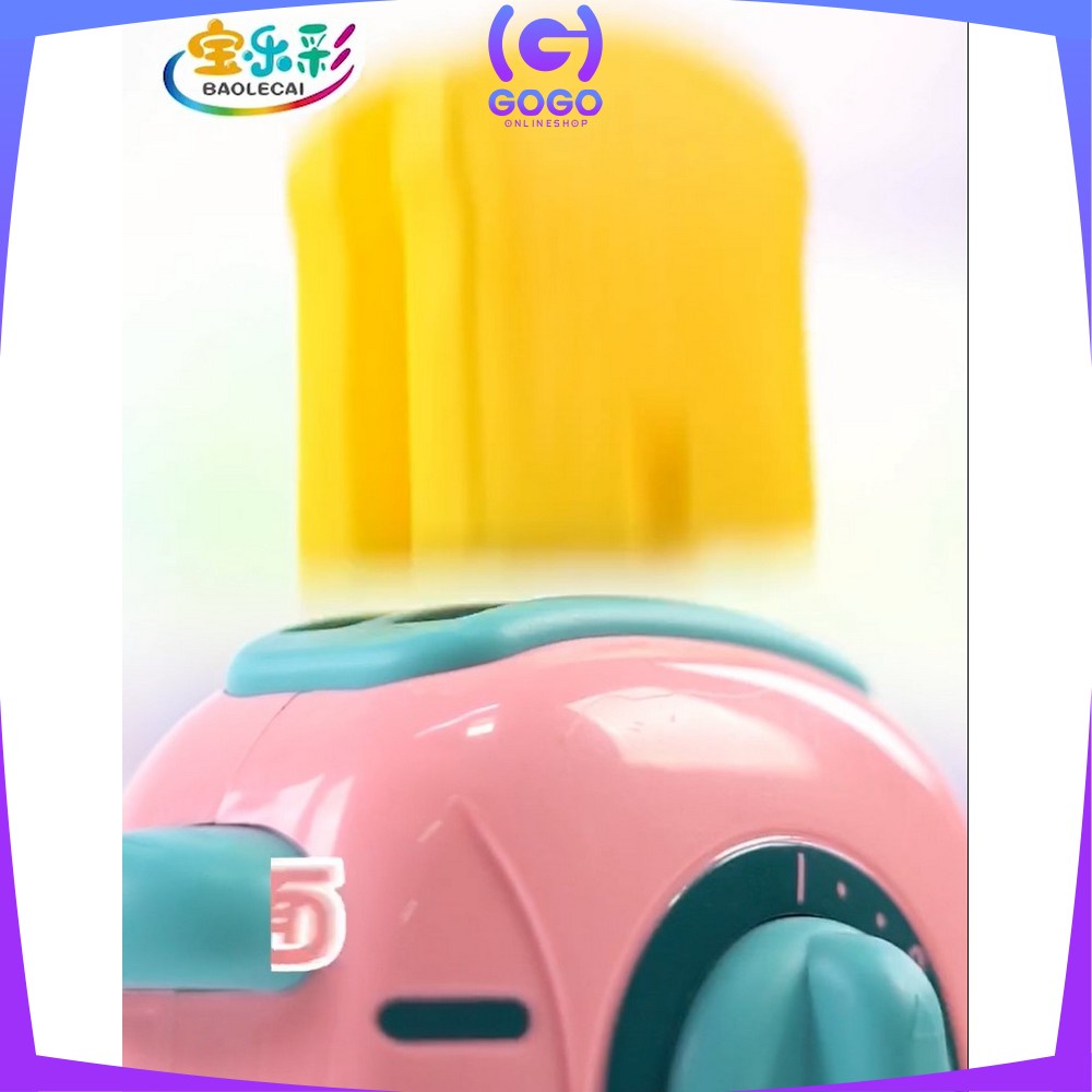 GOGO-M153 Mainan Anak Alat Pemanggang Roti / Mainan Edukasi Anak Pretend Play Bread Maker Toaster Roti