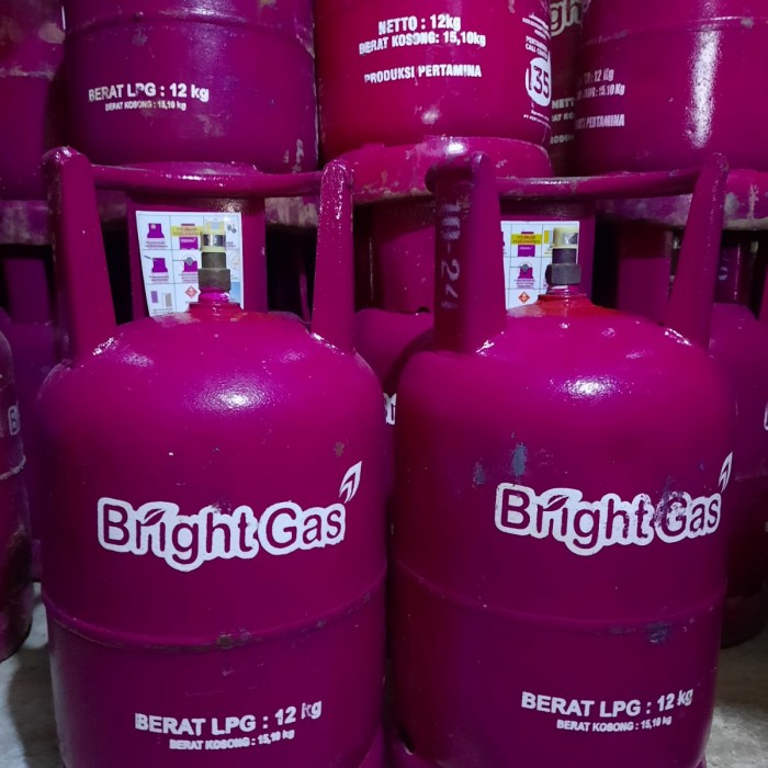 Regulator Bright Gas Elpiji 12 Kg" Isi+Tabung"