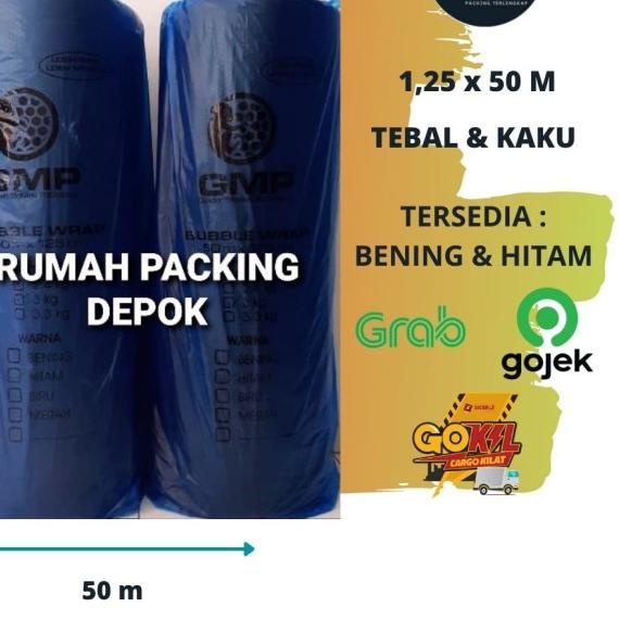 

Bubble Wrap Roll MURAH GMP Hitam 1,25 x 50 m